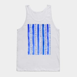 Watercolor lines - blue Tank Top